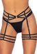 (SALE) Leg Avenue Rhinestone garter strapps OS Black 105906 фото 1