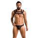 Комплект чоловічої білизни з кріпленнями Passion 043 JACOB L/XL Black, труси, шлейки 105577 фото 3