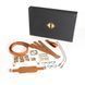 БДСМ-набор LOCKINK Bondage & Restraint Set, коричневый, натуральная кожа, фиксаторы, маска, кляп 109981 фото 1