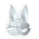 Кожаная маска Зайки Art of Sex - Bunny mask, цвет Белый 107661 фото 4