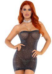 Сукня-бандо зі стразами Leg Avenue Lurex rhinestone tube dress, з люрексом, one size 105857 фото