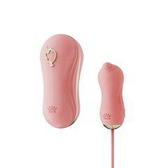 Набір 2в1 Zalo &mdash; UNICORN Pink, віброяйце + вакуумний стимулятор 104661 фото