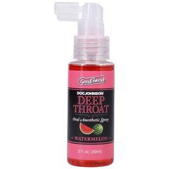 Спрей для мінету Doc Johnson GoodHead DeepThroat Spray - Watermelon 59 мл для глибокого мінету 103956 фото