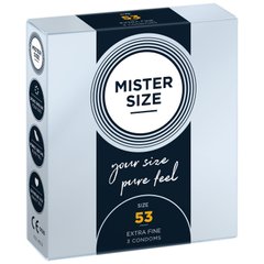 Презервативи Mister Size - pure feel - 53 (3 condoms), товщина 0,05 мм 105948 фото