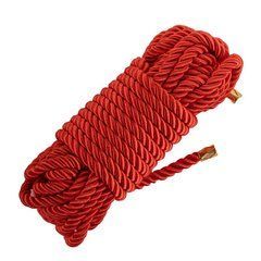 Мотузка для шибарі LOCKINK SEVANDA Shibari Pratice Rope, червона, 8 м, нейлон+бавовна 110038 фото