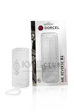 Насадка на член Dorcel Mr Reverse XL з кільцем для мошонки, стимулюючий рельєф 101262 фото