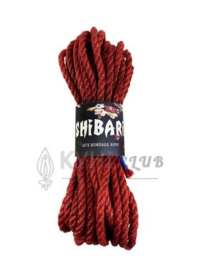 Джутова мотузка для шібарі Feral Feelings Shibari Rope, 8 м червона 102032 фото