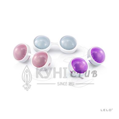 Набір вагінальних кульок LELO Beads Plus, діаметр 3,5 см, змінне навантаження 2х28, 2х37 та 2х60 г 106050 фото