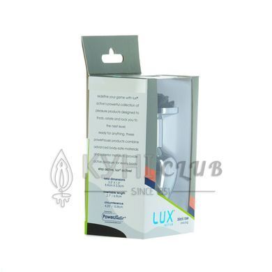 Металева анальна пробка Lux Active з трояндою - Rose Anal Plug - Black, віброкуля в подарунок 103462 фото