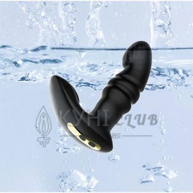Смарт вібратор-пульсатор Fun Town Jive Black, імітація фрикцій 106921 фото