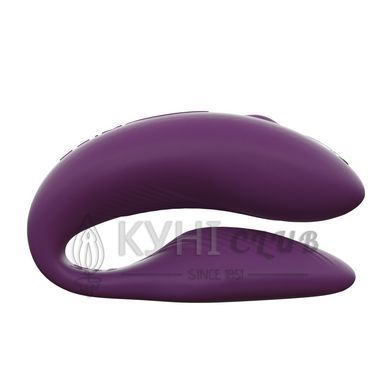 Смарт-вібратор для пар We-Vibe Chorus Purple, сенсорне керування вібраціями стисненням пульта 104888 фото
