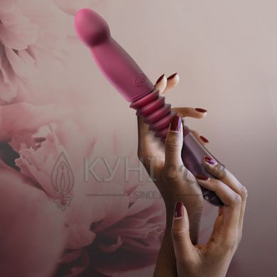 Пульсатор для точки G Blush Temptasia &ndash; Trixie Thrusting Dildo &ndash; Wine Red, 3 скорости 106849 фото