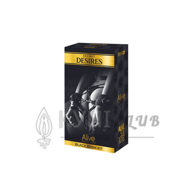 Набір аксесуарів БДСМ Alive Secret Desires Black Kit (8 pcs) 103921 фото