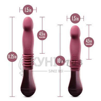 Пульсатор для точки G Blush Temptasia &ndash; Trixie Thrusting Dildo &ndash; Wine Red, 3 скорости 106849 фото