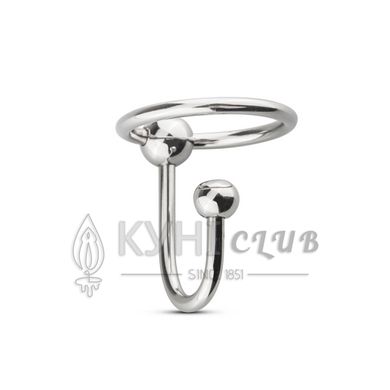 Уретральная вставка с кольцом Sinner Gear Unbendable - Sperm Stopper Solid, диаметр кольца 3,2см 102465 фото