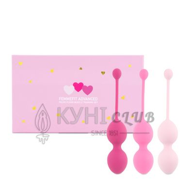 Набір вагінальних кульок для просунутих FeelzToys - FemmeFit Advanced Pelvic Muscle Training Set 102984 фото