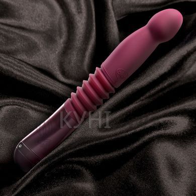 Пульсатор для точки G Blush Temptasia &ndash; Trixie Thrusting Dildo &ndash; Wine Red, 3 скорости 106849 фото