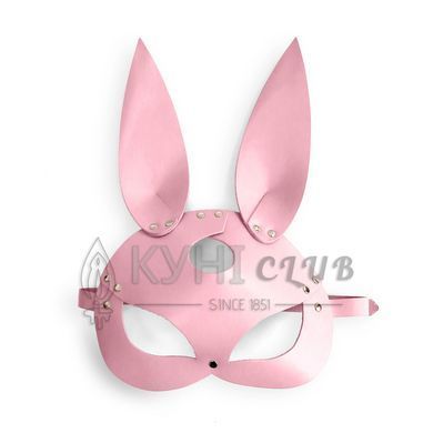 Кожаная маска Зайки Art of Sex - Bunny mask, цвет Розовый 107662 фото