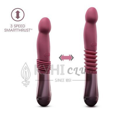 Пульсатор для точки G Blush Temptasia &ndash; Trixie Thrusting Dildo &ndash; Wine Red, 3 скорости 106849 фото
