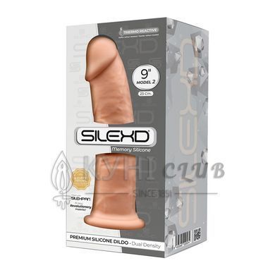 Фаллоимитатор SilexD Oscar Flesh (MODEL 2 size 9in), двухслойный, силикон+Silexpan, диаметр 5,4см 101888 фото