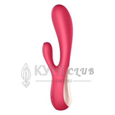 Смарт вібратор-кролик Satisfyer Mono Flex Red, 2 мотори, керування через інтернет 101096 фото