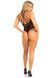 Тедди Leg Avenue Thong teddy with strappy back, One Size, черное, эластичное кружево, низ &mdash; стринги 110113 фото 5