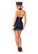 Эротический костюм стюардессы Obsessive Stewardess uniform M/L, blue, платье, пилотка, шарф, манжеты 105707 фото 7