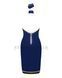 Эротический костюм стюардессы Obsessive Stewardess uniform M/L, blue, платье, пилотка, шарф, манжеты 105707 фото 4