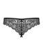 Кружевные танга с доступом Obsessive Contica crothchles thong L/XL, черные 105241 фото 6