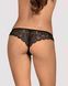 Кружевные танга с доступом Obsessive Contica crothchles thong L/XL, черные 105241 фото 2