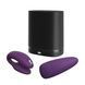 Смарт-вібратор для пар We-Vibe Chorus Purple, сенсорне керування вібраціями стисненням пульта 104888 фото 7