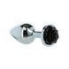 Металева анальна пробка Lux Active з трояндою - Rose Anal Plug - Black, віброкуля в подарунок 103462 фото 2