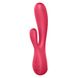 Смарт вібратор-кролик Satisfyer Mono Flex Red, 2 мотори, керування через інтернет 101096 фото 1