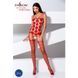 Бодістокінг Passion BS067 red, комбінезон, імітація панчох і топа на бретелях 109081 фото 2