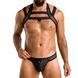 Комплект чоловічої білизни з кріпленнями Passion 043 JACOB S/M Black, труси, шлейки 105578 фото 1