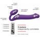 Безремневой страпон с вибрацией Strap-On-Me Vibrating Violet M диаметр 3,3см, пульт ДУ, регулируемый 100152 фото 2