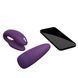 Смарт-вібратор для пар We-Vibe Chorus Purple, сенсорне керування вібраціями стисненням пульта 104888 фото 4