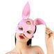 Кожаная маска Зайки Art of Sex - Bunny mask, цвет Розовый 107662 фото 1