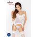 Корсет с пажами JANET CORSET white S/M - Passion, трусики, полупрозрачный 101534 фото 2