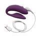 Смарт-вібратор для пар We-Vibe Chorus Purple, сенсорне керування вібраціями стисненням пульта 104888 фото 5