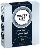 Презервативи Mister Size - pure feel - 57 (3 condoms), товщина 0,05 мм 105949 фото