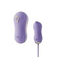 Набір 2в1 Zalo &mdash; UNICORN Violet, віброяйце + вакуумний стимулятор 104662 фото