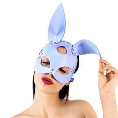 Шкіряна маска Зайчика Art of Sex - Bunny mask, колір Лавандовий 107663 фото