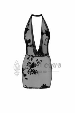 Сукня Noir Handmade F313 Mythos, S, black, прозора, міні, відкрита спина, декор зі стразів 108313 фото