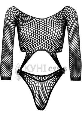 Еротичне боді Leg Avenue Top bodysuit with thong back Black 107166 фото