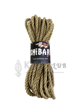 Джутовая веревка для Шибари Feral Feelings Shibari Rope, 8 м серая 102033 фото