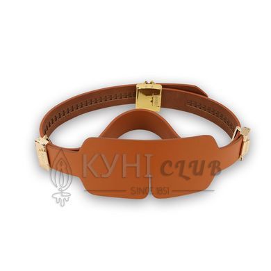 БДСМ-набір LOCKINK Teasing & Impact-Play Set, коричневий, маска, кляп, затискачі для сосків, тиклер, 109983 фото
