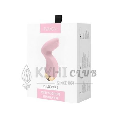 Вакуумний кліторальний стимулятор Svakom Pulse Pure Pale Pink, 5 режимів, 5 інтенсивностей у кожному 105052 фото