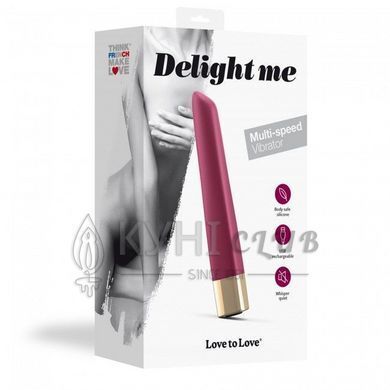 Мощный минивибратор Love To Love Delight Me Prune с мягким кончиком, 16 режимов работы 108864 фото