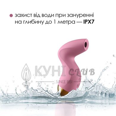 Вакуумный клиторальный стимулятор Svakom Pulse Pure Pale Pink, 5 режимов, 5 интенсивностей в каждом 105052 фото